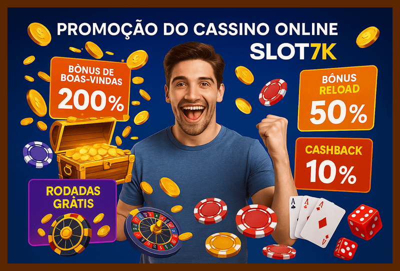 O bônus promocional SLOT7K é uma ótima maneira de começar sua aventura