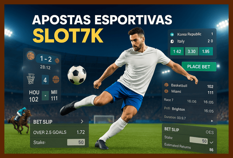 Apostas esportivas no cassino online SLOT7K